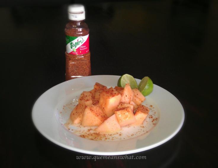 Tajin with Melon and a Squirt of Lime QueMeansWhat.com